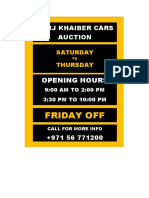 Friday Off: Burj Khaiber Cars Auction