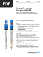 Informações Técnicas Memosens CPS11E