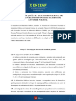 CARTA DE CONCLUSÃO DO X ENCONTRO NACIONAL DO MINISTÉRIO PÚBLICO NO CONTROLE EXTERNO DA ATIVIDADE POLICIAL 1