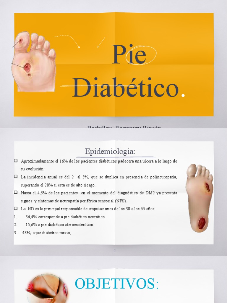 Pie Diabético PDF Diabetes Dolor