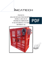 Jaula de Inflado para Neumáticos Modelo: Jneu-Inc-03 Informe de Fabricación #DE DOCUMENTO: 3110140094 Informe N°: 64