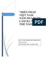 "Hiến Pháp Việt Nam Năm 2013 Được Làm Ra Như Thế Nào?"