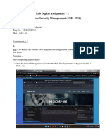 Lab Digital Assignment - 2 Information Security Management (CSE-3502)