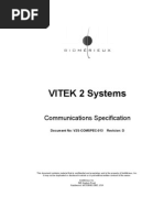 Vitek BCI | Communications Protocols | Network Packet