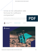 What Is The Utilization Rate Formula For Software Companies