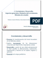 Tema 2. Crecimiento y Desarrollo. Aspectos Generales. Dinámica Del Crecimiento. Métodos de Estudio