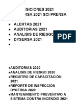 Requisiciones 2021 Dysersa 2021 Sci Prensa ALERTAS 2021 Auditorias 2021 Analisis de Riesgo 2021 DYSERSA 2021