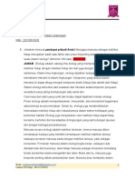 Tugas: 1. Jelaskan Menurut Pendapat Pribadi Anda! Mengapa Manusia Sebagai Makhluk