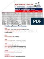 Calendario Académico Año 2023