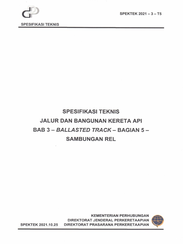 Spektek 2021 - 3 - T5 Ballasted Track - Sambungan Rel | PDF