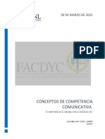 Conceptos de Competencia Comunicativa