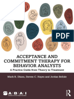 (Behavior Science - Teory, Research and Practice) Mark R. Dixon, Steven C. Hayes, Jordan Belisle - Acceptance and Commitment Therapy For Behavior Analysts - A Pra