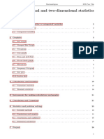 One-Dimensional and Two-Dimensional Statistics: Index