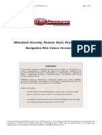Mitsubishi - Alarm & Remote Start Wiring - Copyright © 2004-2006 - 12 Volt Resource LLC