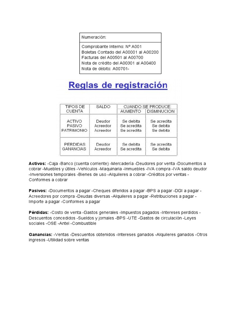 Algunos Apuntes De Conceptos Contables Pdf Tarjeta De Débito