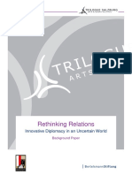 Rethinking Relations - Innovative Diplomacy in An Uncertain World, Bertelsmann Foundation 2020