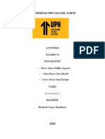 Universidad Privada Del Norte: - Flores Juárez Mallku Augusto - Cubas Hoyos Gino Michel - Cueva Javier Omar Enrique