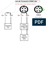 Conector de Caja Visto Desde Afuera: GND 22v - 12v GND 22v - 12v