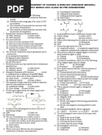 Mehran Coaching Academy of Science & English Language (Mcasel) Monthly Test March 2023 Class Xii Pre Engineering