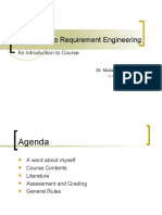 Introduction To Requirement Engineering