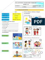 Avaliação de Inglês - 6º Ano