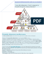 Piramide Alimentare Mediterranea