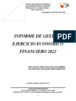 Informe de Gestion Division de Sistemas Informatica Alcaldia Bolivariana Fernandez Feo Año 2022