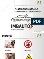 Presentación CURSO DE MECANICA BASICA Y TIPS DE CUIDADOS - CAMIONETAS MIXTRANSYASUNI