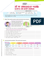 Simple Past Interrogative Short Answers