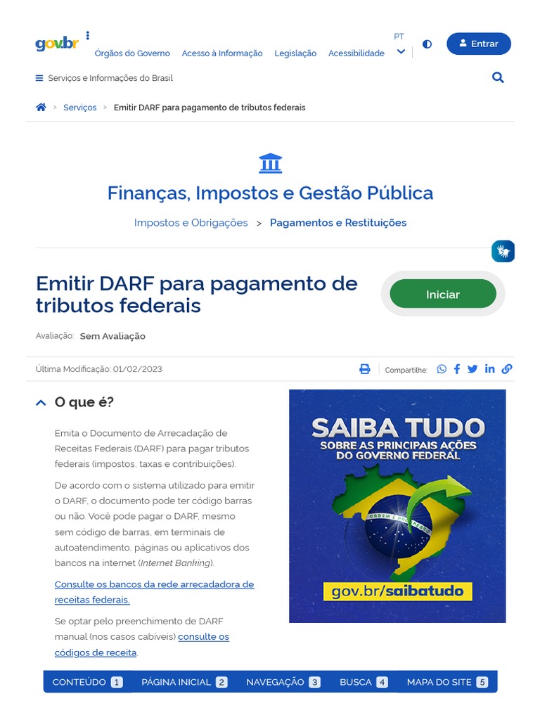 Emissão de DARF para Tributos Federais | PDF | Cookie de HTTP | Impostos