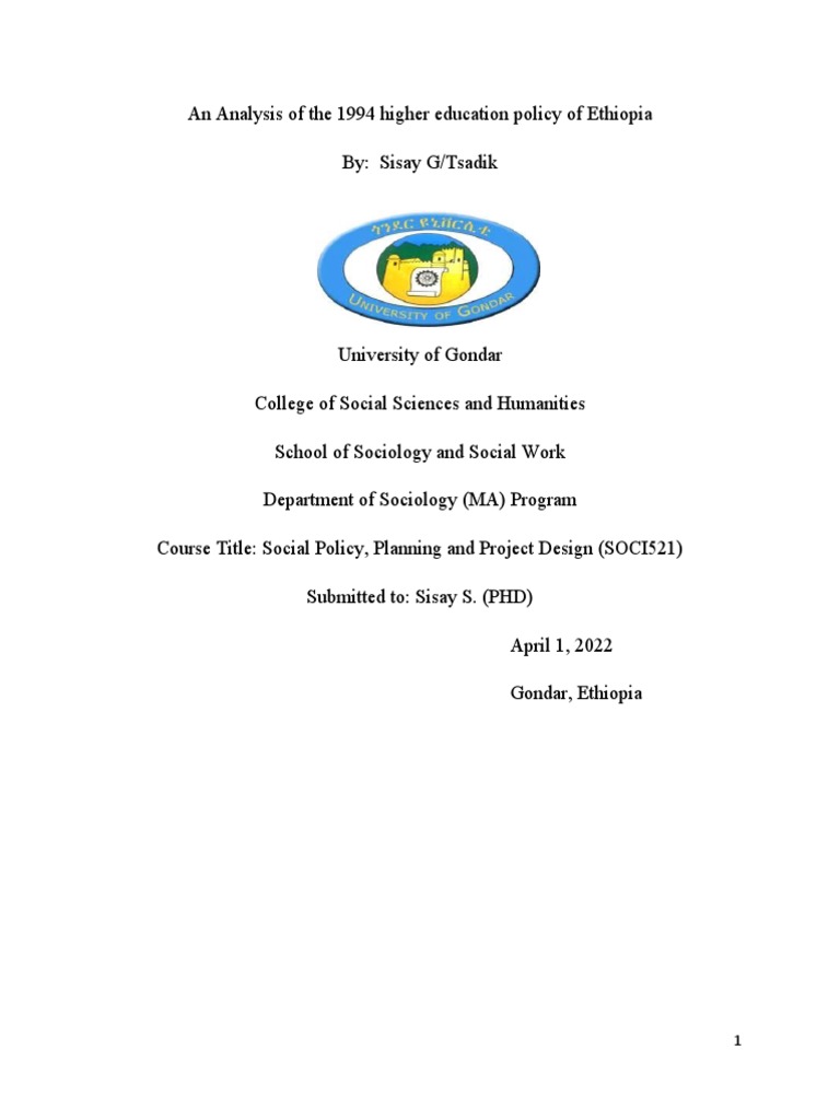 Education Policy Analysis Final | PDF | Reason | Evaluation