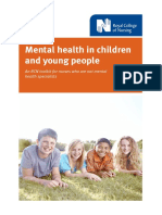 Mental Health in Children and Young People: An RCN Toolkit For Nurses Who Are Not Mental Health Specialists