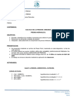 Contenidos: Calculo de La Presion. Unidades Prensa Hidraulica. Objetivos