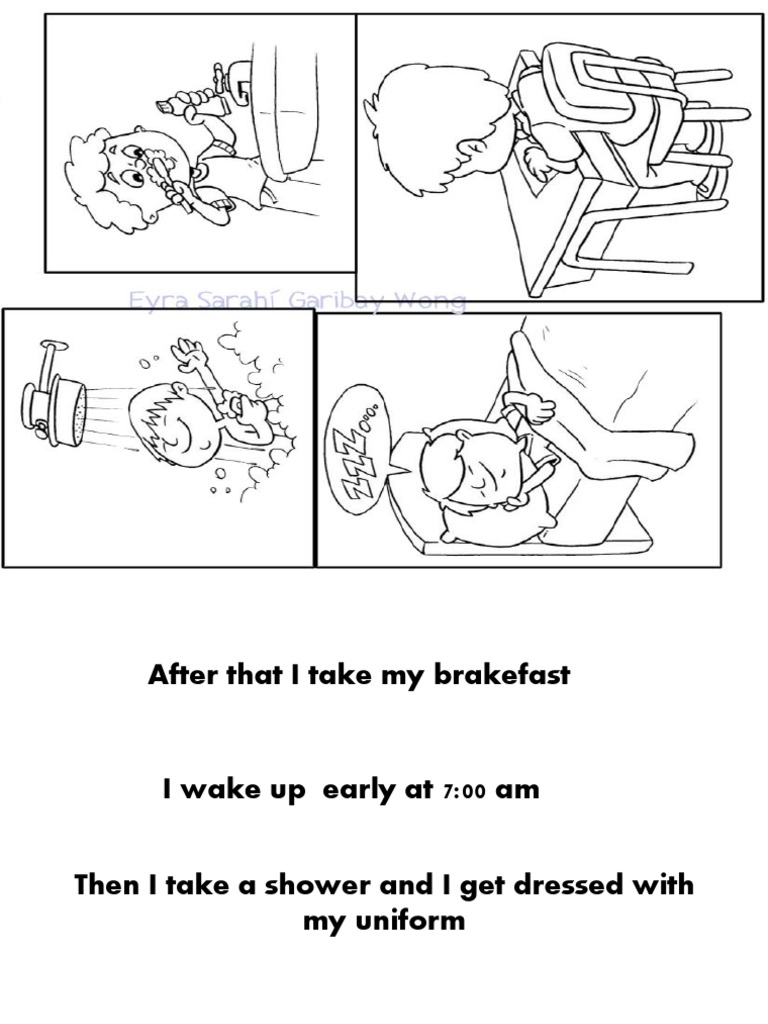 Sophie's Daily Routine Overview | PDF | Self-Improvement