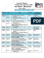 Calendario Cívico Institucional 2022