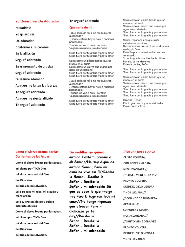Yo Quiero Ser Un Adorador | PDF | Amor | Cristo (título)