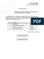 Edital homologa inscrições em mestrado de direito