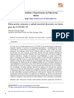 Impacto de la educación remota en la salud mental docente