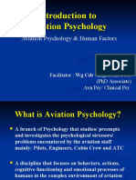 Introduction To Aviation Psychology