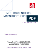 Tema 1: Método Científico. Magnitudes Y Unidades