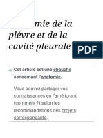 Anatomie de La Plèvre Et de La Cavité Pleurale (Wikipédia)