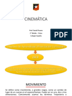 Cinemática: Prof. David Pizarro 2° Medio - Física Colegio España