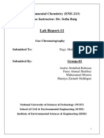 Lab Report-11: Environmental Chemistry (ENE-213) Course Instructor: Dr. Sofia Baig