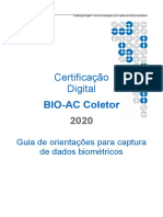 Bio-AC Coletor - Guia de Orientações para Captura de Dados Biométricos