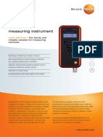 Portable nanoparticle counter testo DiSCmini measures aerosol particles