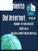 Redes Sociales Día Del Internet Ilustrado Azul y Verde