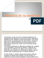 Historia de La Medicina: Empirismo