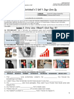 Worksheet N°3 Unit 1 Days Gone by 1°medio