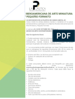 PDF Convocatoria Séptima Muestra Iberoamericana de Arte Miniatura y Pequeño Formato