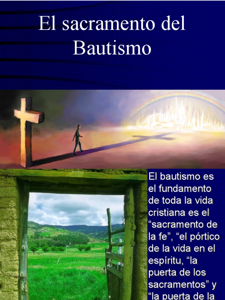 El Sacramento Del Bautismo | PDF | Bautismo | Sacramentos
